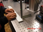 Alignment of laser with rulers